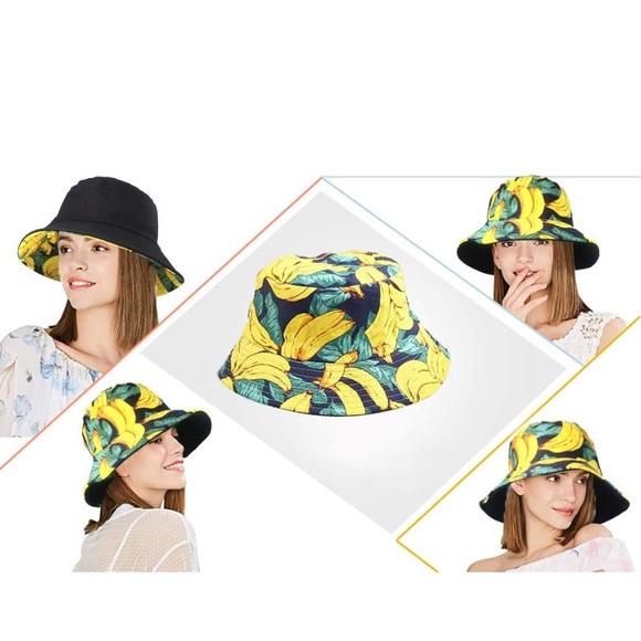 Accessories - 4/$15 NWT banana bucket hat